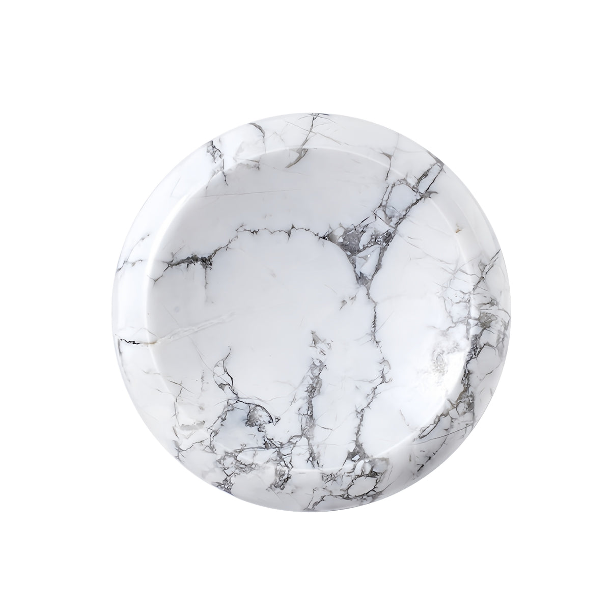 40mm Howlite Meditation Disc Worry Stone for Stress & Anxiety Relief