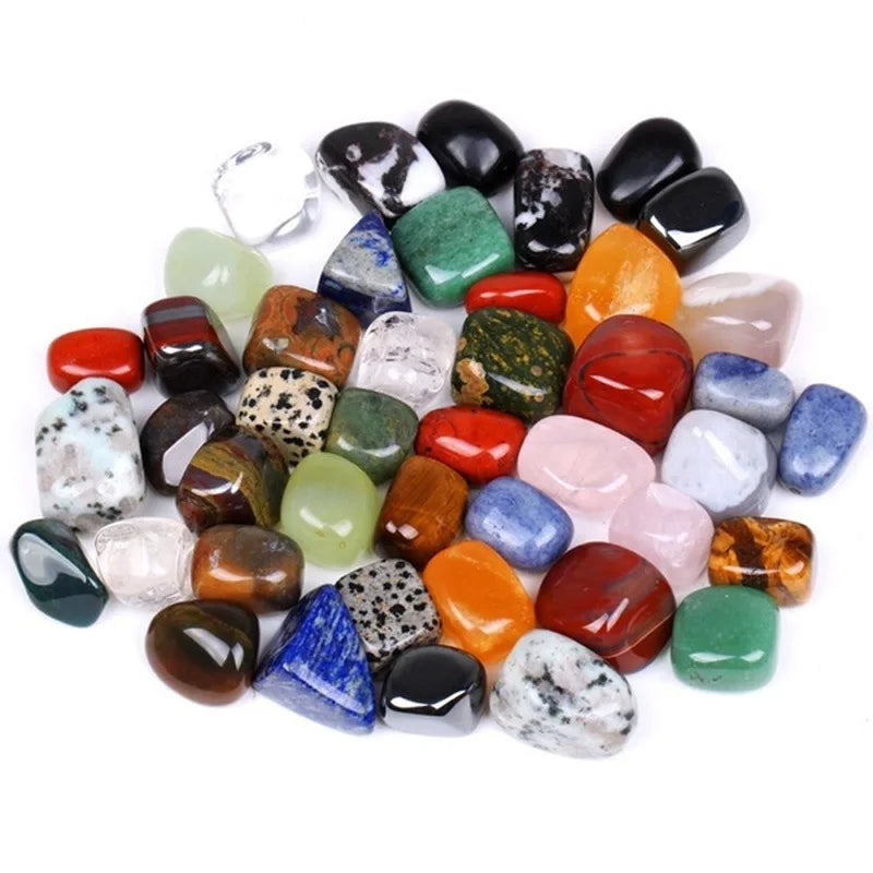 Mystic Earth Assorted Tumbled Crystals | Polished Natural Gemstone Mix for Chakra Healing, Meditation & Reiki Energy