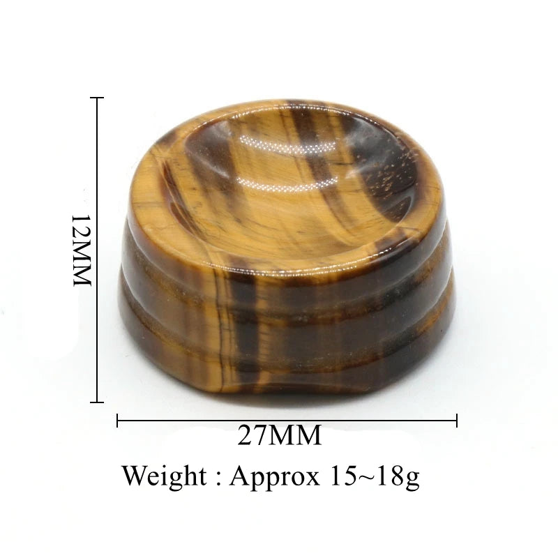 27mm Natural Crystal Sphere Stand, Round Ball Base Holder for Crystal Balls & Eggs