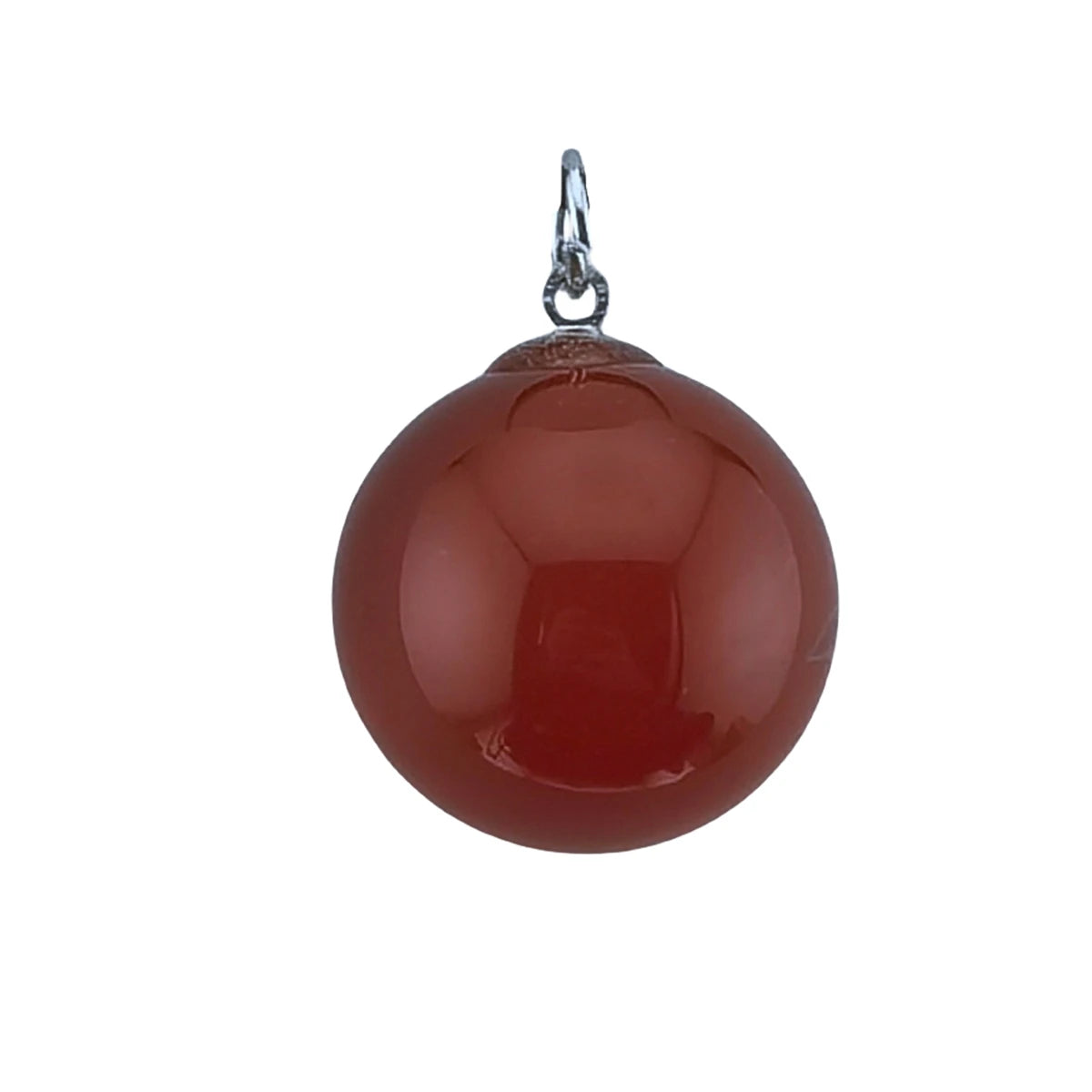 20mm Natural Polished Crystal Sphere Pendant Charms, Round Gemstone Ball DIY Jewelry Making Supplies Chakra Healing Pendant for Necklace Craft