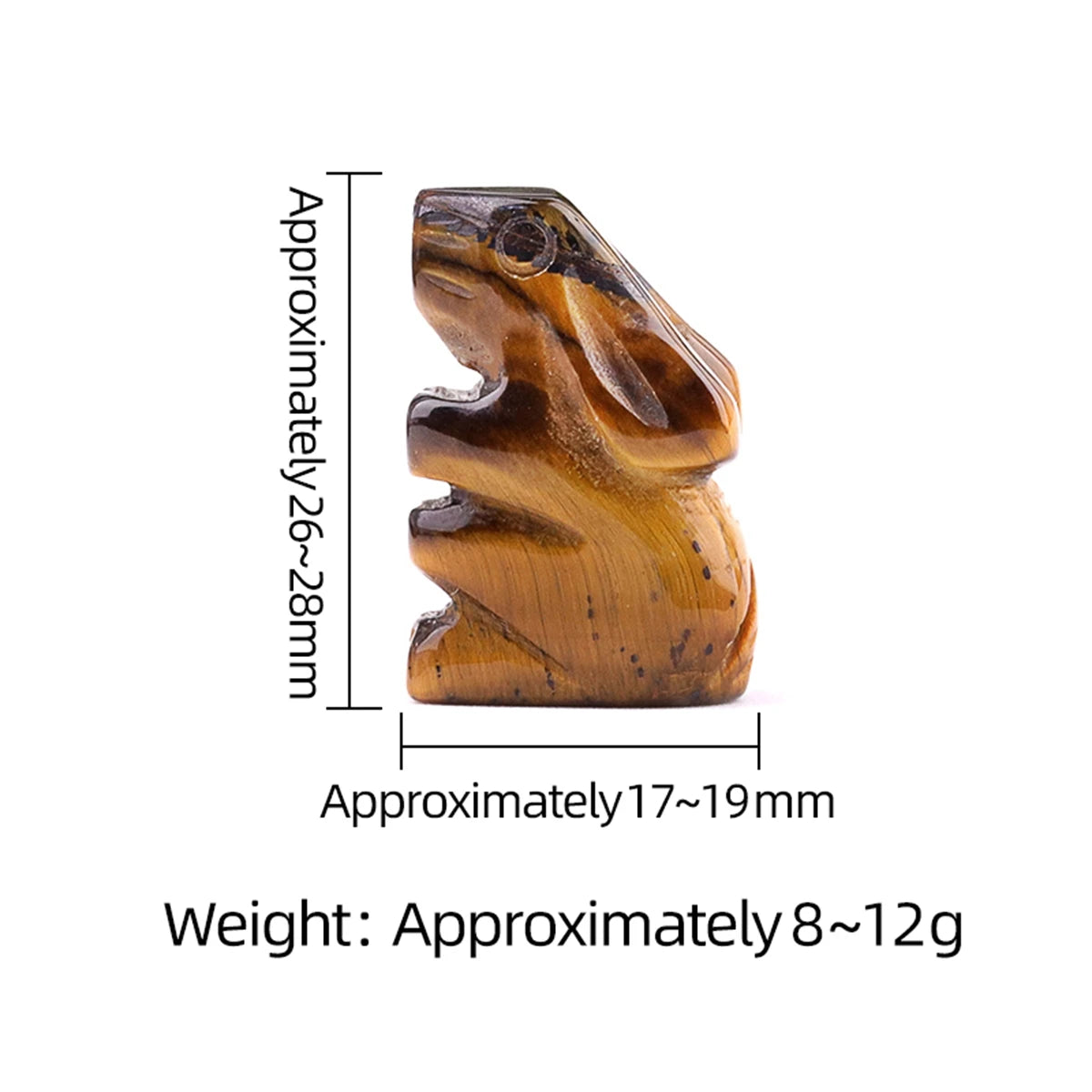 Natural Crystal Rabbit Figurine 1.0 INCH Polished Animal Pocket Stone for Meditation & Home Decor
