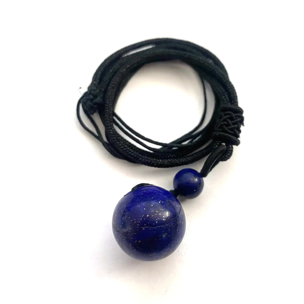 Natural Stone Ball Pendant Necklace 7 Chakra Healing Crystal Necklace Pendant Rope Necklace Handmade Crystal Charm Jewelry