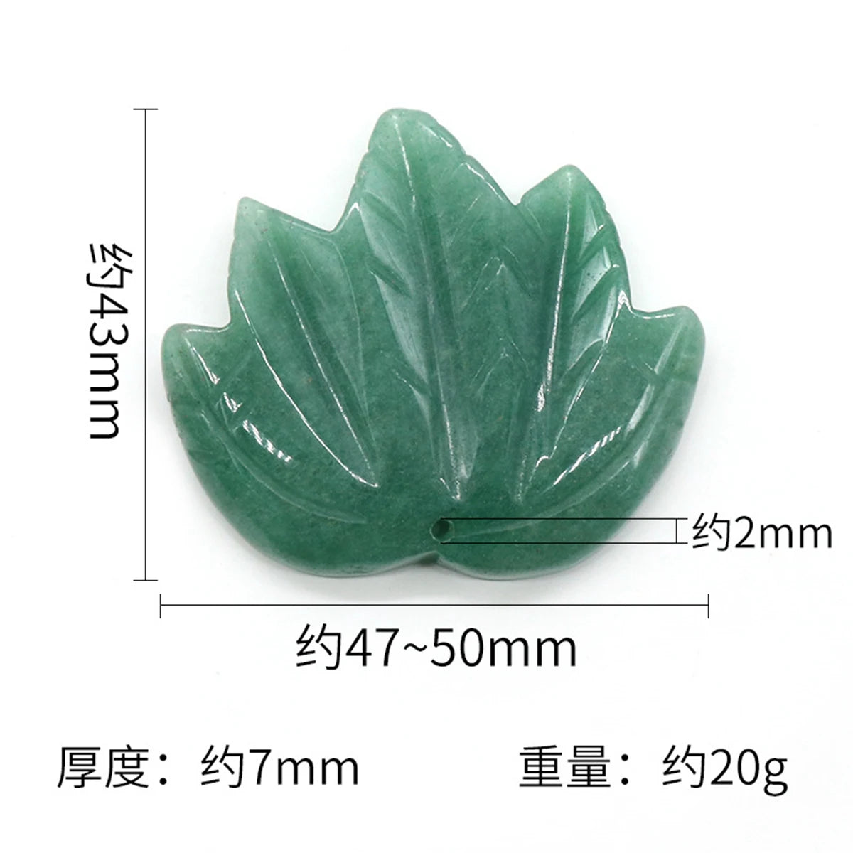 Hand Carved Natural Crystal Maple Leaf Pendant Charms Mixed Assorted Gemstone Pre-Drilled Leaf Beads for DIY Necklace Bracelet Jewelry Making