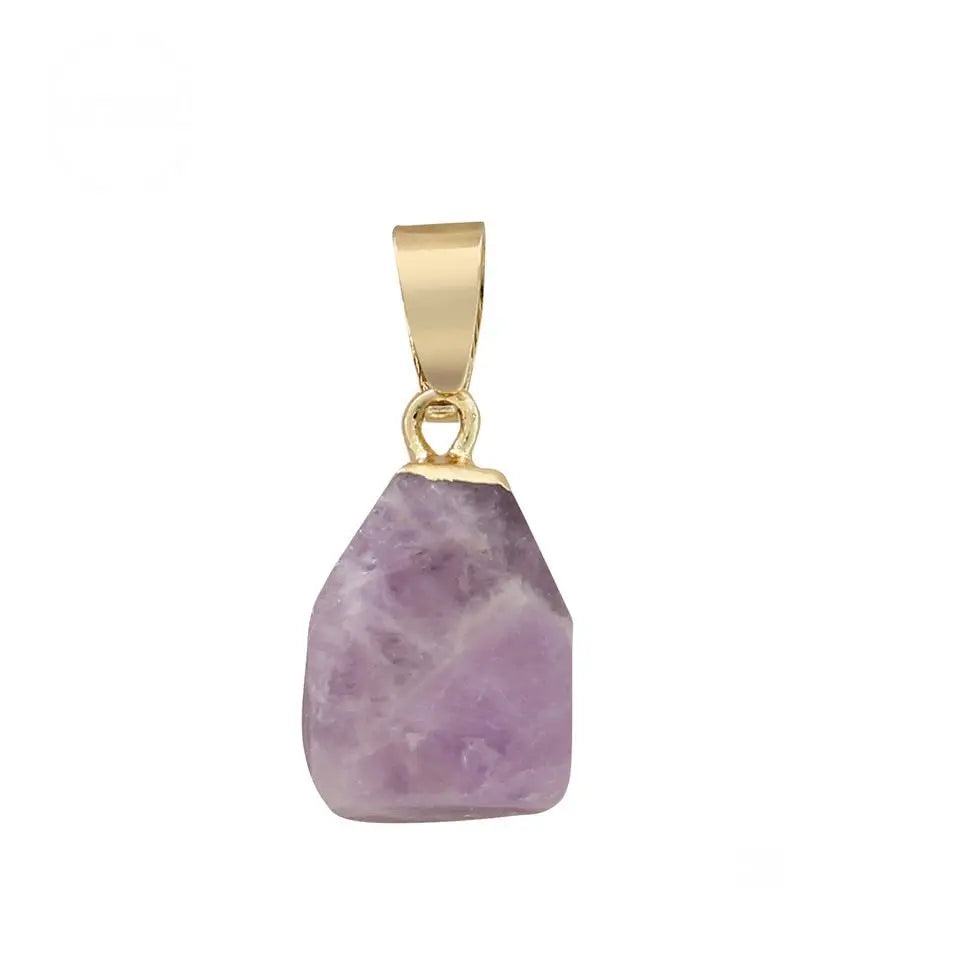 Reiki Healing Faceted Stone Pendant for Making Jewlery