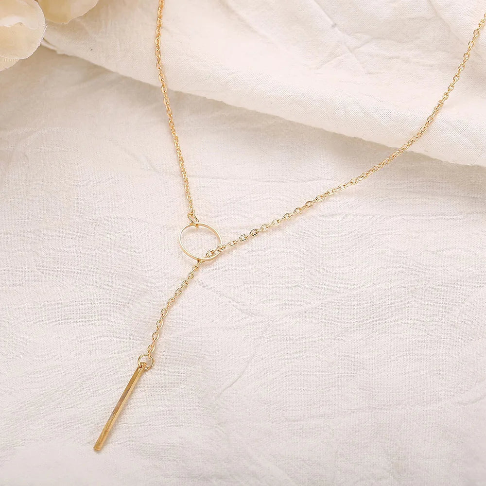Jewelry Customized Necklace for Women Necklace Looped Long Lariat Pendant Personalized Gifts for Women Girls Summer Beach
