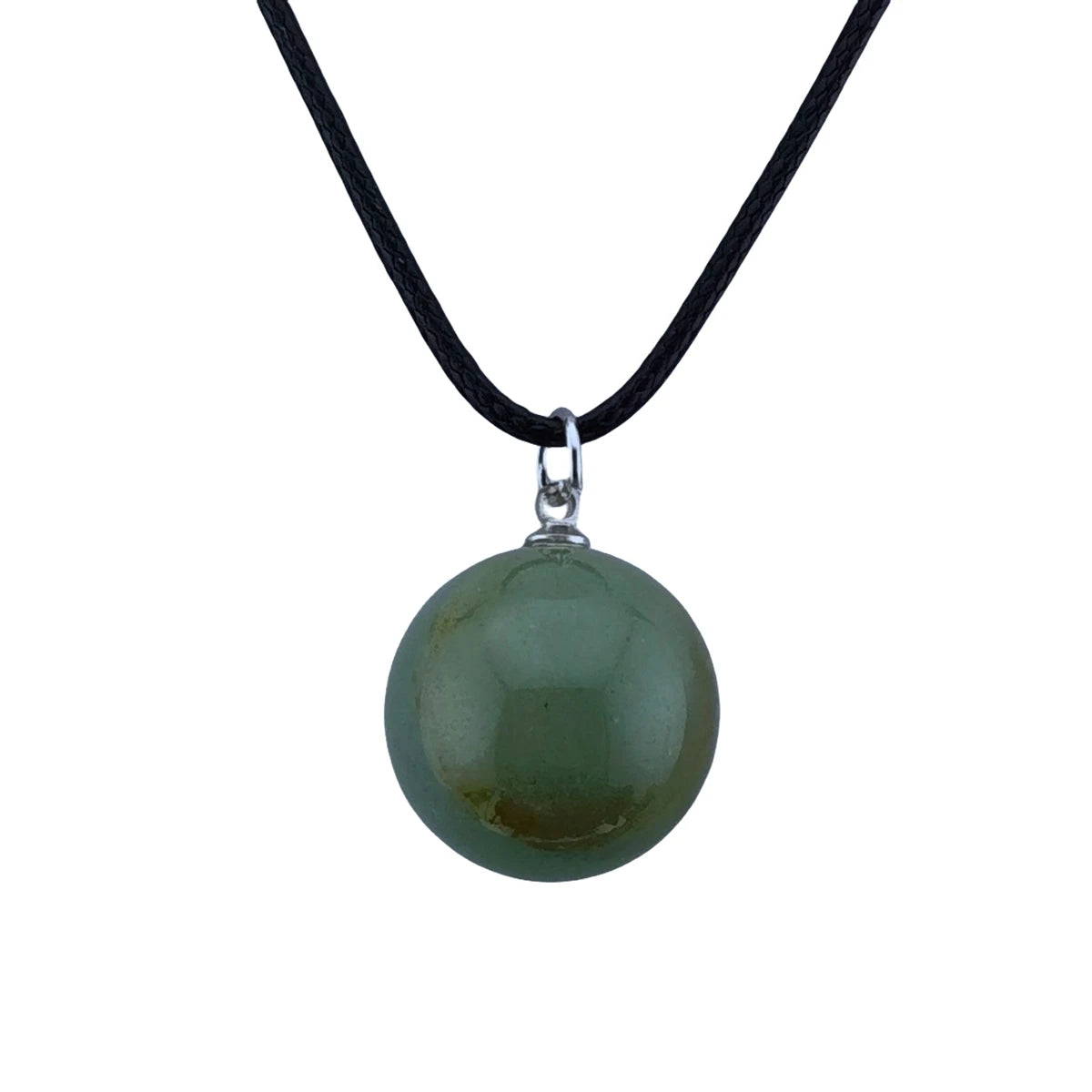 Fashion Minimalist Natural Green Aventurine Crystal Pendant Necklace Cute Cat Head Angel Hexagonal Bullet Quartz Choker Long Leather Chain Jewelry Gift
