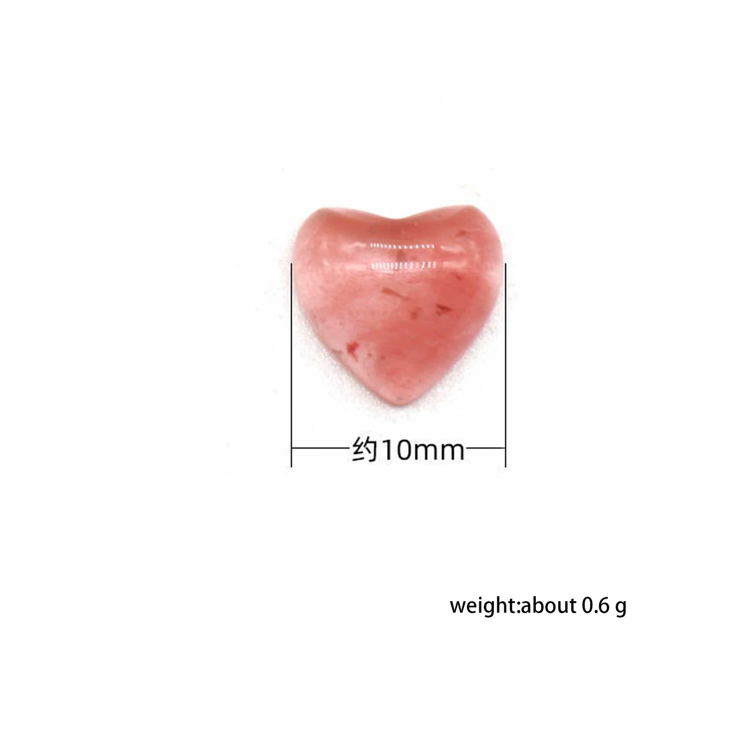 10MM Heart Gemstone Cabochon for Making Jewelry