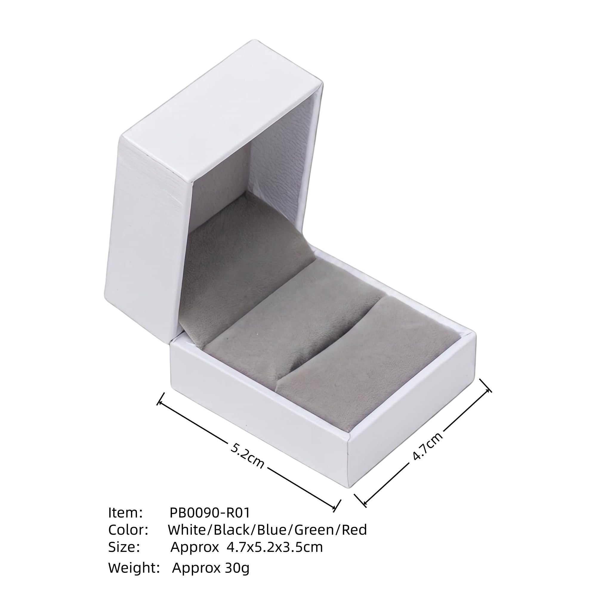 Premium Paper Ring Gift Box – Elegant Jewelry Display Case for Engagement & Wedding Rings-#PB0090-R01