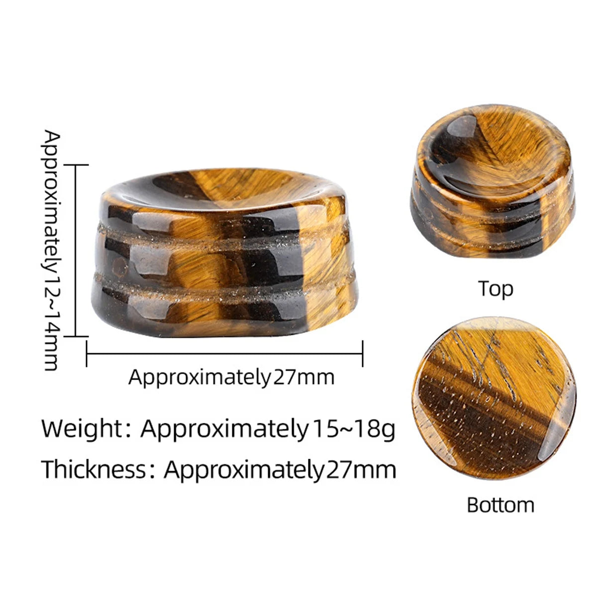 Natural 28MM Gemstone Ball Holder Polished Circular Crystal Ball Base for Crystal Ball Display Wholesale
