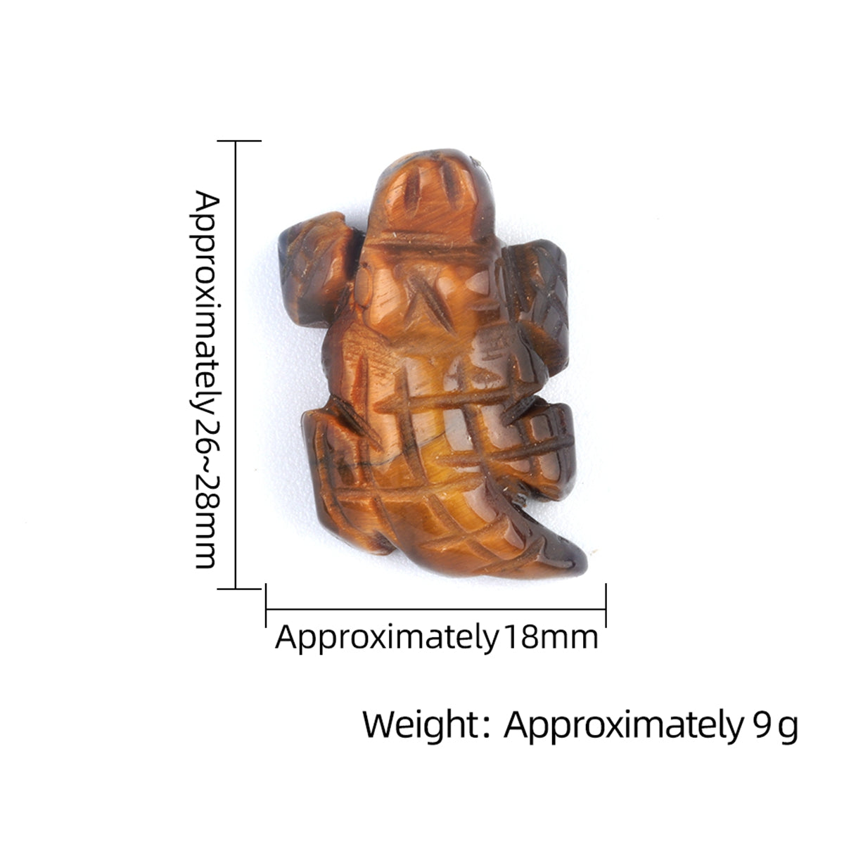 1.0Inch Handmade Carved Gemstone Crocodile Ornament For Home Office Desk Decor Mini Stone Animal Figurine Statue Reiki Healing Crystal