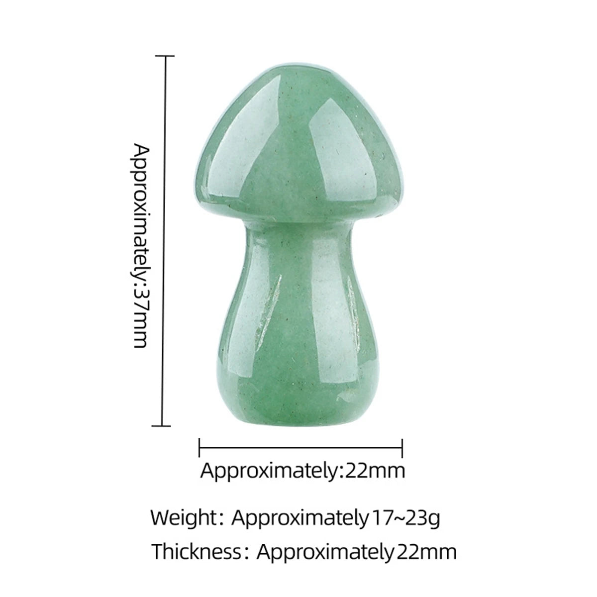 Handmade Healing Crystal Mushroom Figurine – Natural Gemstone Pocket Decor & Home Altar Ornament #SP1084