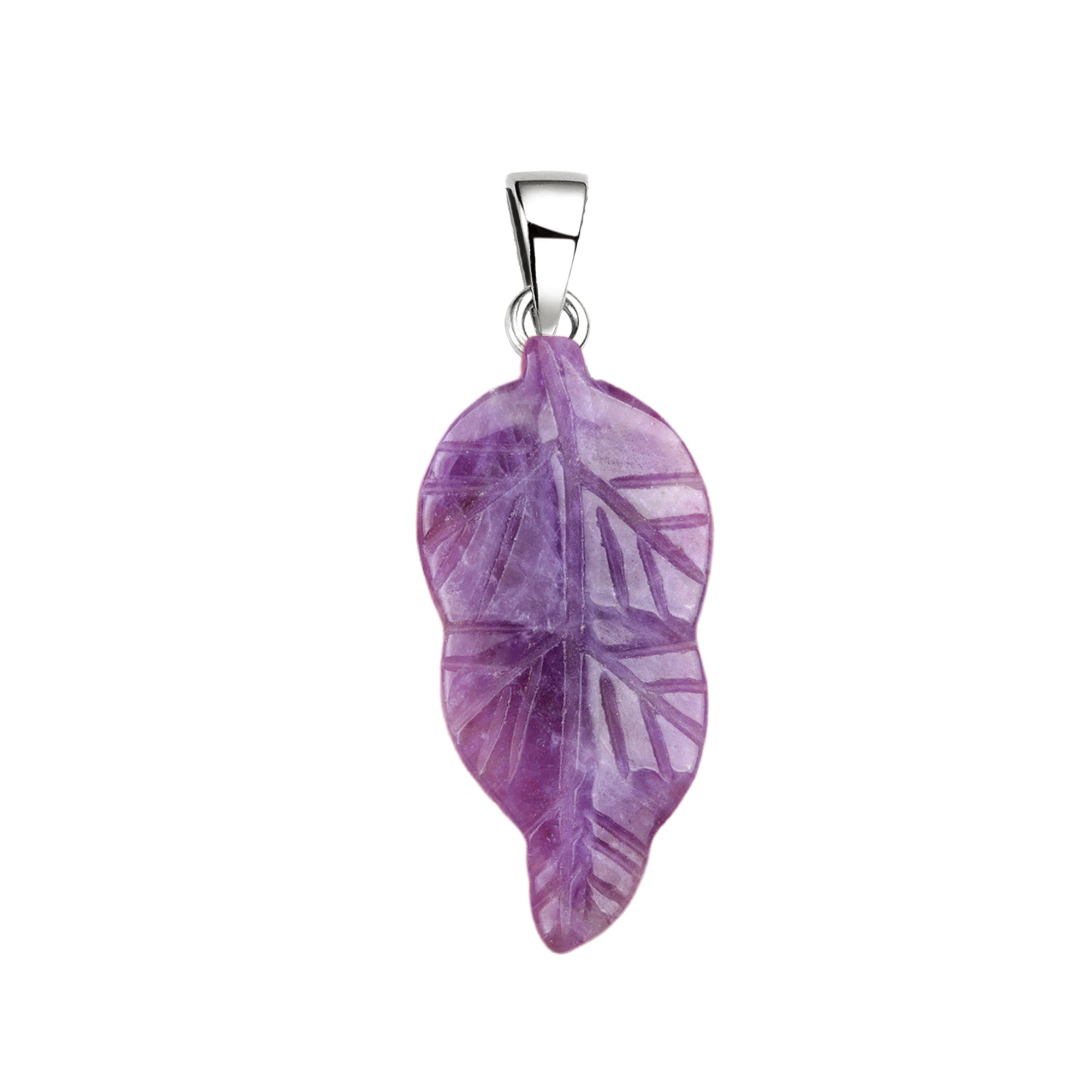 Leaf Gemstone Pendant