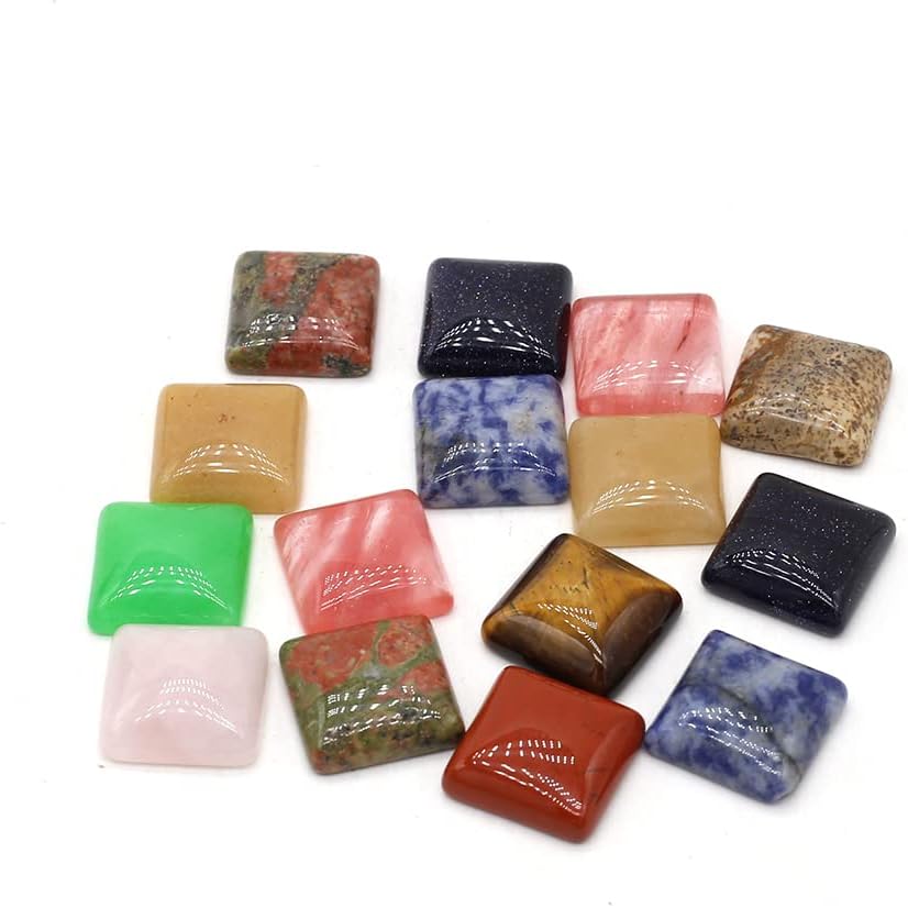 Square Gemstone Cabochons for Making Jewelry