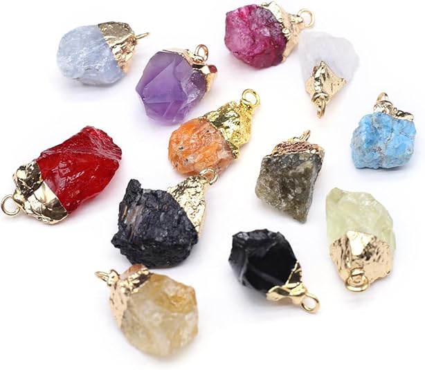 Raw Gemstone Pendant