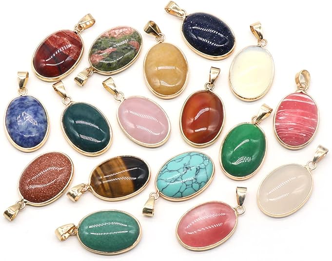 Oval Gemstone Pendant