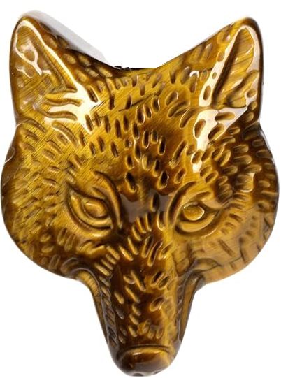 Wolf Gemstone Pendant