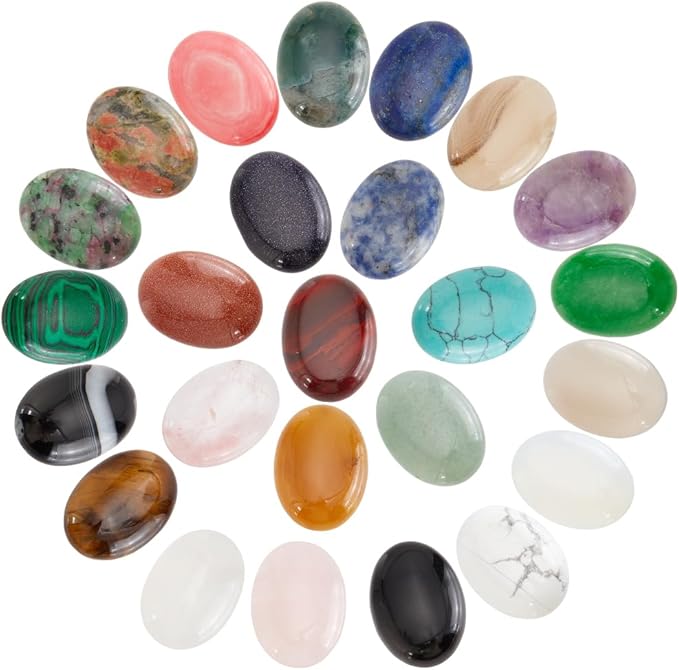 Oval Gemstone Cabochons for Making Jewelry