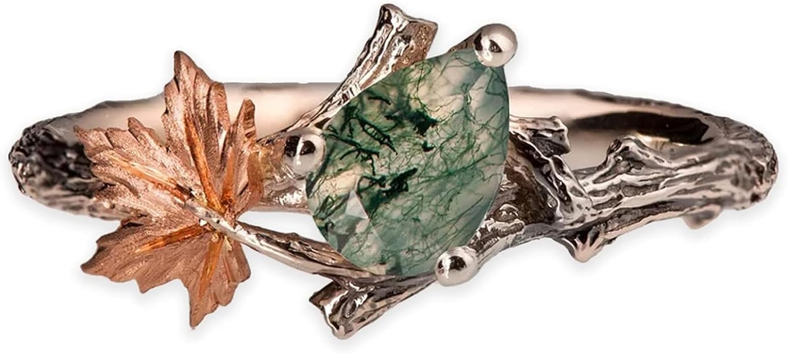 Plant Gemstone Ring