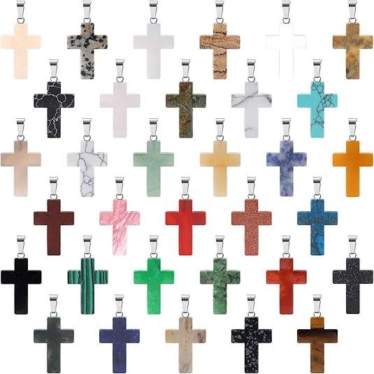 Cross Gemstone Pendant