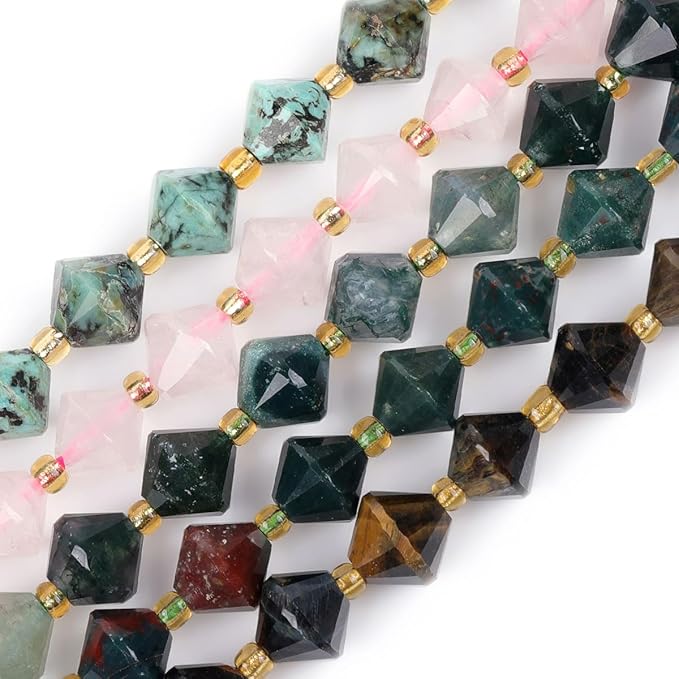 Bicone Gemstone Beads for Making Jewelry