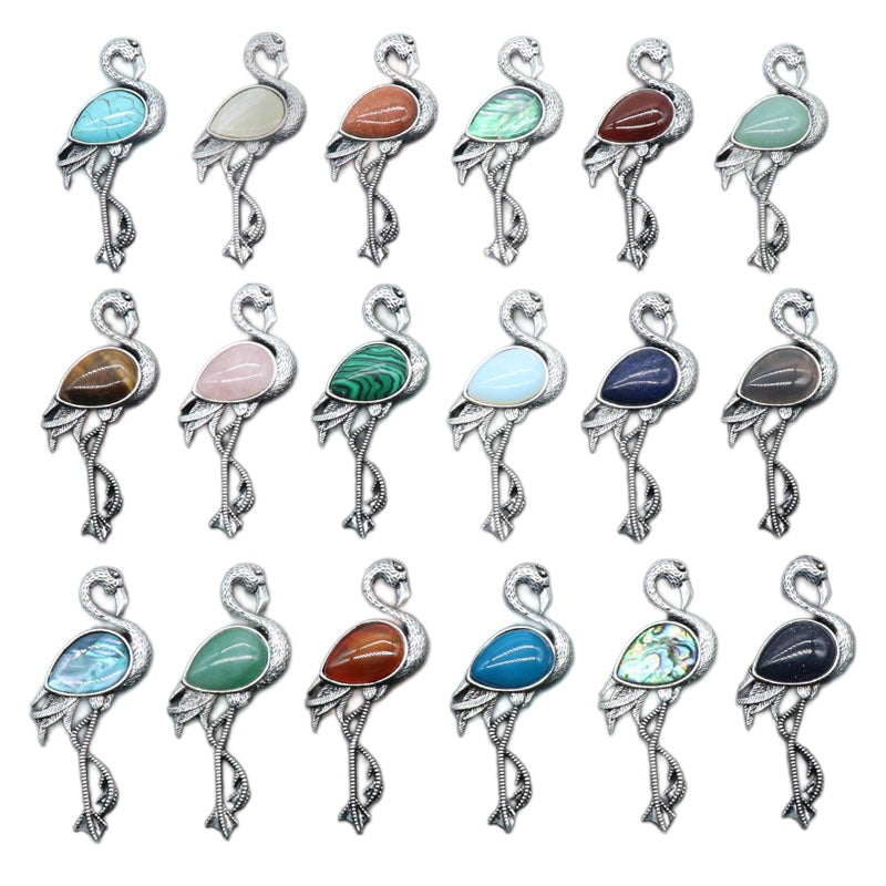 Bird Gemstone Pendant