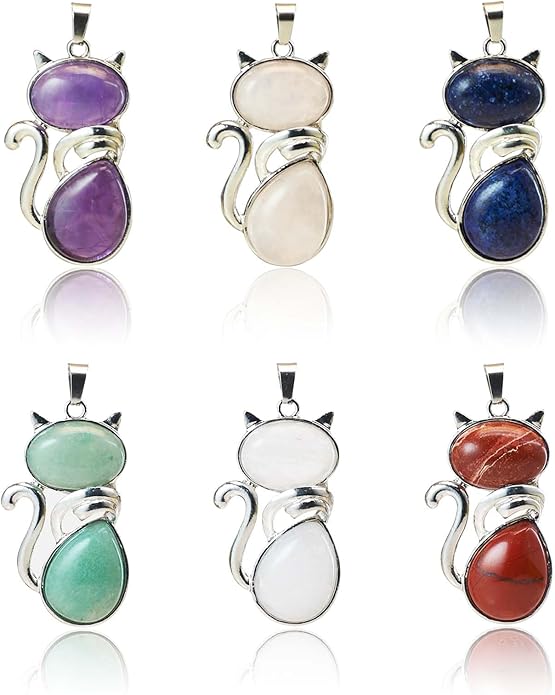 Cat Gemstone Pendant