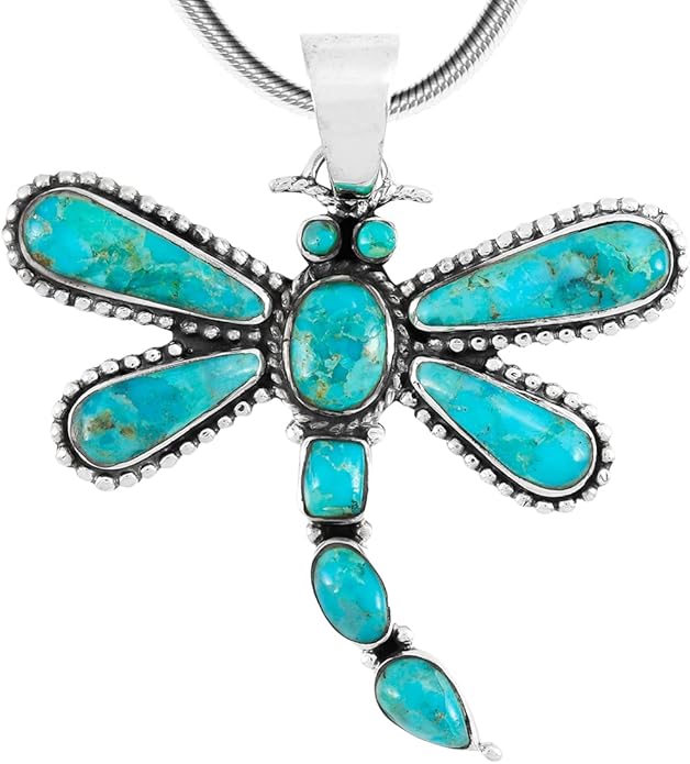 Dragonfly Gemstone Pendant