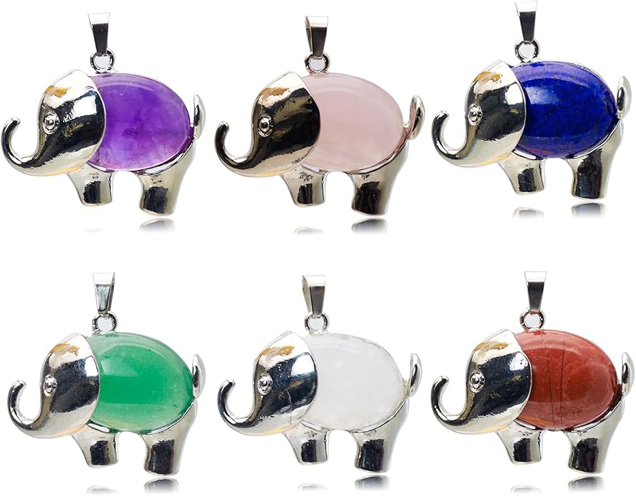 Elephant Gemstone Pendant