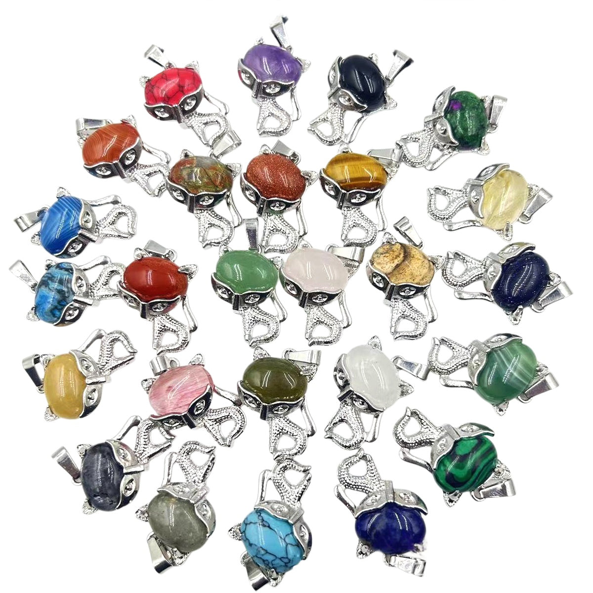 Fox Gemstone Pendant