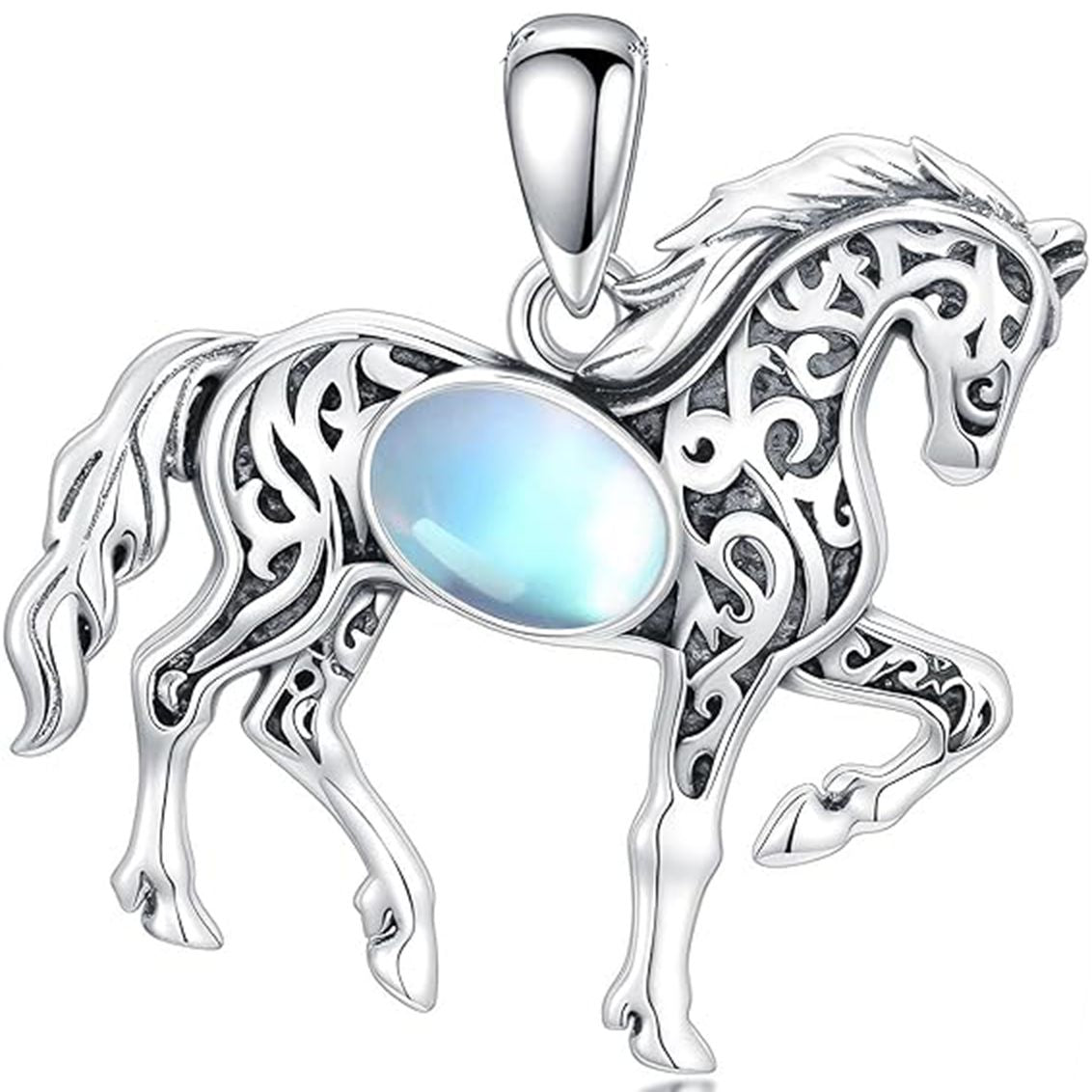 Horse Gemstone Pendant