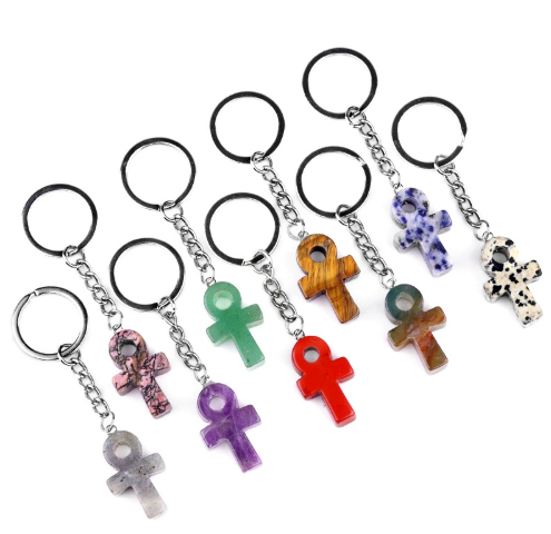Gemstone Pendant Keychain