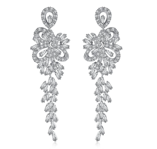 Gemstone Bridal Earrings