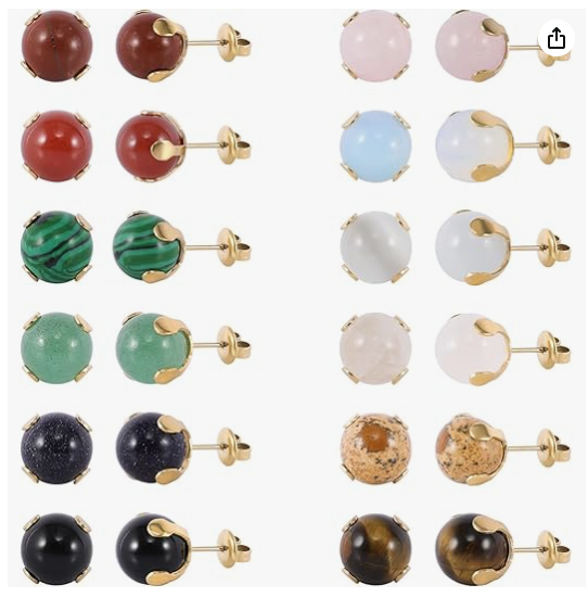 Minimalist Gemstone Earring