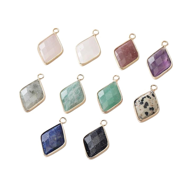 Rhombus Gemstone Pendant