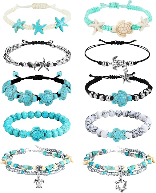 Gemstone Anklet for Women Girls-宝石脚链
