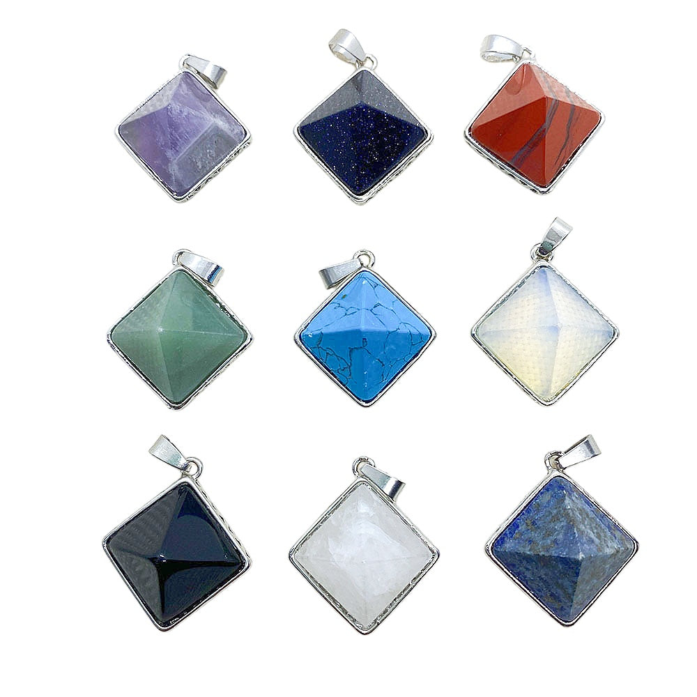 Pyramid Gemstone Pendant