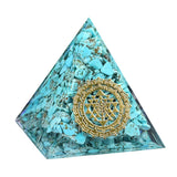 50MM/60MM Chip Malachite Resin  Pyramid Ornament for Home office  Desktop Decorative #SP1726