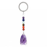 Handmade Crystal Fish Keychain with Chakra Beads - Natural Gemstone Talisman for Abundance, Balance & Positive Energy | Elegant Accessory for Everyday Luck