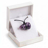 12x20MM Natural Stone Gourd Pendant Necklace in Gift Box Adjustable Healing Crystal Calabash Amulet