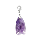 Gemstone Fish Pendant Charms Tag for Bag Keychain 22x40MM #SP2016S-BT