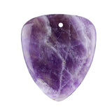Natural Gemstone Guitar Pick Pendant 27x32mm for Jewelry Making SP2030