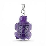 1.0Inch Tortoise Gemstone Pendant for Making Jewelry #SP2311S-25MM