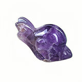 1.0 Inch Hand Carved Snail Gemstone Figurine Ornament for Home Office Desk Decor #SP2323