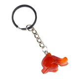 1.0Inch Dolphin Gemstone Pendant Keychain #KC2310S-A1