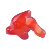 1.0Inch Dolphin Gemstone Ornament For Home Office Desk Decor Handmade Craved Stone Animal Figurine Statue Reiki Healing Crystal #SP2310