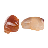 1.0 Inch Hand Carved Gemstone Lizard Figurine Animal Ornament for Home Office Desk Decor #SP2321