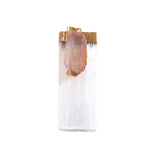 Natural Selenite Gypsum Crystal Pendant with Raw Stone & Crystal #SP1774