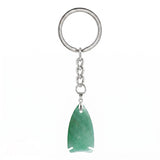 Handmade Crystal Fish Keychain #KC2016  Natural Gemstone Talisman for Abundance & Protection, Elegant Accessory for Everyday Luck & Positive Energy