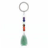 Handmade Crystal Fish Keychain with Chakra Beads - Natural Gemstone Talisman for Abundance, Balance & Positive Energy | Elegant Accessory for Everyday Luck
