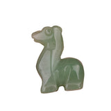 1.0 Inch Hand Carved Fawn & Deerlet Gemstone Figurine Ornament for Home Office Desk Decor #SP1956